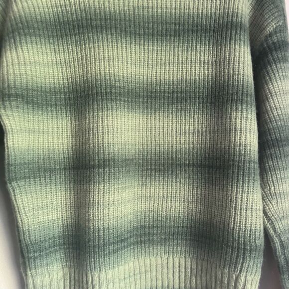 Autumn Cashmere & Wool Turtleneck Sweater ltalian Yarn Green Womens XS MSRP $420 - Picture 4 of 9